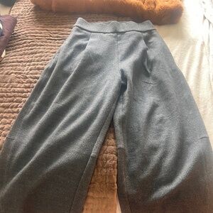 Cos boiled wool trousers barrel leg